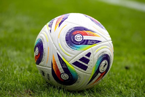 Symbolic image 3rd league 2025/26 (Germany, Football) : Close-up of the match ball Adidas W EURO25