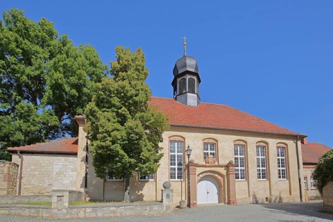 Cemetery chapel, cemetery, Querfurt, Saxony-Anhalt, Germany