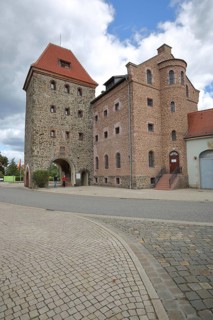 Historic Stendal Tower, Town Tower, Gate Tower, Haldensleben, Saxony-Anhalt, Germany