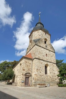 Baroque Protestant town church built in 1685, Bad Lauchstädt, Saxony-Anhalt, Germany