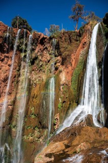 Beautifull cascades of waterfall Ouzoud in Morocco