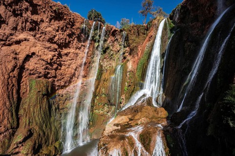 Beautifull cascades of waterfall Ouzoud in Morocco