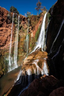 Beautifull cascades of waterfall Ouzoud in Morocco