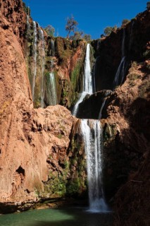 Beautifull cascades of waterfall Ouzoud in Morocco