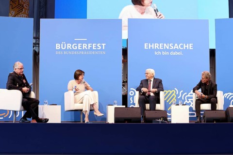 Panel discussion: Karl-Heinz Banse (German Fire Brigade Association), Elisabeth Niejahr (Hertie