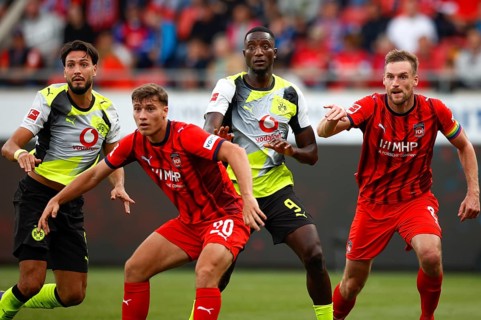 Football, 1st Bundesliga, Matchday 3, 2025/2026, 1. FC Heidenheim vs. Borussia Dortmund,
