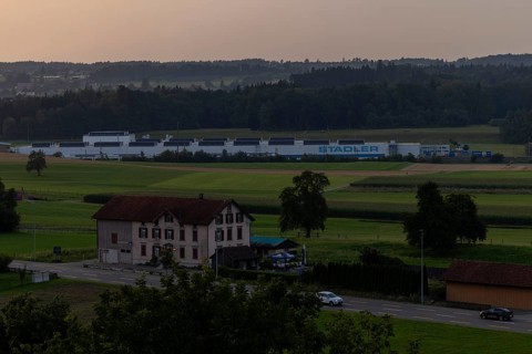 Stadler railway works, IBS centre, near Erlen, Thurgau, Switzerland