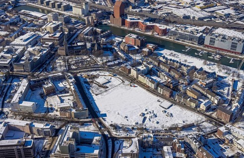Aerial photograph, Landesarchiv North Rhine-Westphalia Abteilung Rheinland, Yachthafen Marina