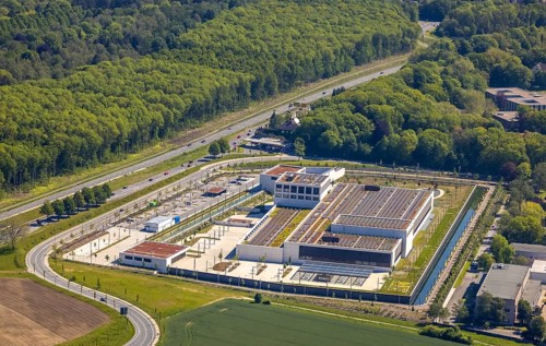 Aerial photo, Deutsche Federal Bank, Schüren, Dortmund, Ruhr area, North Rhine-Westphalia, Germany,