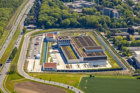 Aerial photo, Deutsche Federal Bank, Schüren, Dortmund, Ruhr area, North Rhine-Westphalia, Germany,