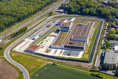 Aerial photo, Deutsche Federal Bank, Schüren, Dortmund, Ruhr area, North Rhine-Westphalia, Germany,