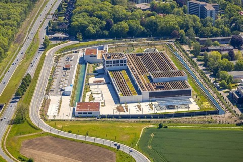 Aerial photo, Deutsche Federal Bank, Schüren, Dortmund, Ruhr area, North Rhine-Westphalia, Germany,