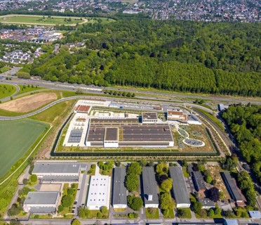 Aerial photo, Deutsche Federal Bank, Schüren, Dortmund, Ruhr area, North Rhine-Westphalia, Germany,