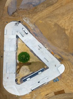 Aerial view, Skatepark Hombruch BMX and Mountainbike area in the district Menglinghausen in