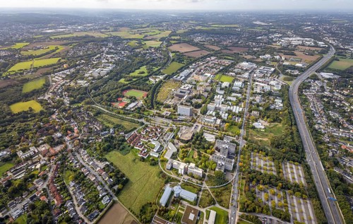Aerial view of TZDO - TechnologieZentrumDortmund GmbH, Technical University Dortmund Campus North