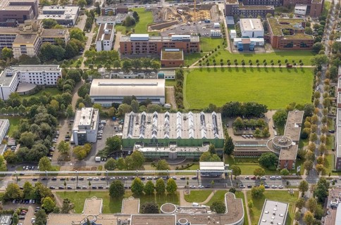 Aerial view of TZDO - TechnologieZentrumDortmund GmbH, Technische Universität Dortmund Campus Nord