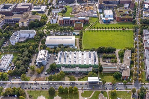 Aerial view of TZDO - TechnologieZentrumDortmund GmbH, Technische Universität Dortmund Campus Nord