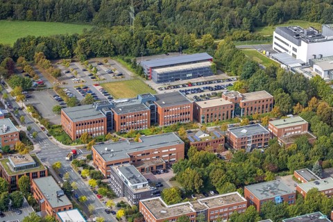 Aerial view of TZDO - TechnologieZentrumDortmund GmbH, Technische Universität Dortmund Campus Nord