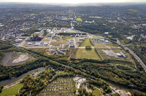 Phönix-West Areal and Hoesch-Gasometer as well as Wilo Park, BMW branch Dortmund, INTECH Die
