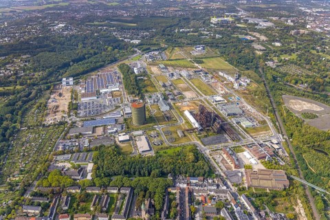 Phönix-West Areal and Hoesch-Gasometer as well as Wilo Park, BMW branch Dortmund, INTECH Die