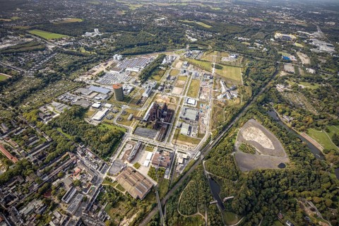 Phönix-West Areal and Hoesch-Gasometer as well as Wilo Park, BMW branch Dortmund, INTECH Die