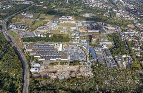 Phönix-West Areal and Hoesch-Gasometer as well as Wilo Park, BMW branch Dortmund, INTECH Die