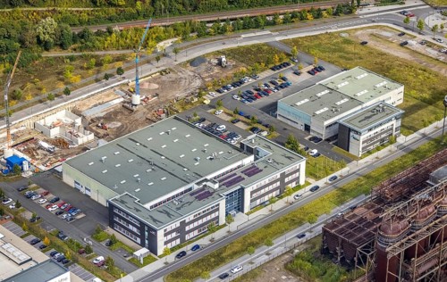 Phoenix-West area with company building Albonair and Centre for Production Technology at