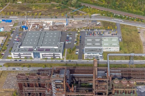 Phoenix-West area with company building Albonair and Centre for Production Technology at