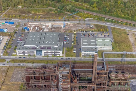 Phoenix-West area with company building Albonair and Centre for Production Technology at