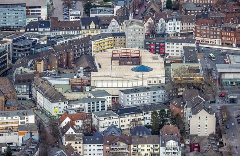 Aerial view, Hansa Center shopping centre, Bottrop, Ruhr area, North Rhine-Westphalia, Germany,