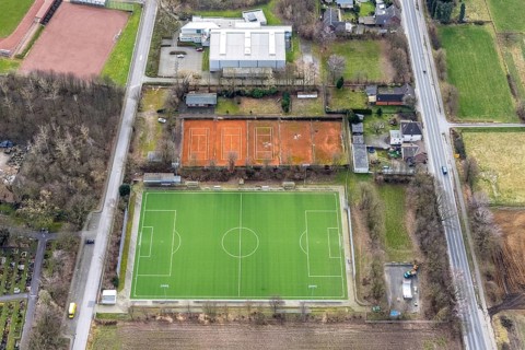 Aerial view, district sports facility Kirchhellen, sports field VfB Kirchhellen 1920 e.V.,