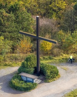 Aerial view, Haniel Cross slagheap in the Fuhlenbrock district of Bottrop, Ruhr area, North