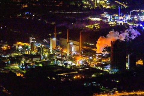 Aerial view, Prosper coking plant, Boy, Bottrop, Ruhr area, North Rhine-Westphalia, Germany,