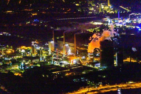 Aerial view, Prosper coking plant, Boy, Bottrop, Ruhr area, North Rhine-Westphalia, Germany,
