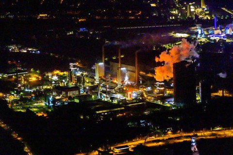 Aerial view, Prosper coking plant, Boy, Bottrop, Ruhr area, North Rhine-Westphalia, Germany,