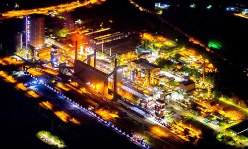 Aerial view, Prosper coking plant, Boy, Bottrop, Ruhr area, North Rhine-Westphalia, Germany,