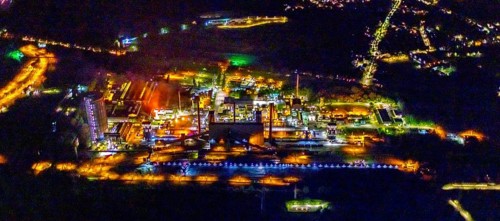Aerial view, Prosper coking plant, Boy, Bottrop, Ruhr area, North Rhine-Westphalia, Germany,