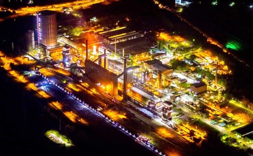 Aerial view, Prosper coking plant, Boy, Bottrop, Ruhr area, North Rhine-Westphalia, Germany,