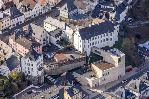 Aerial view, Sauerland-Museum, Arnsberg, Sauerland, North Rhine-Westphalia, Germany, Alter Markt,