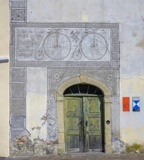 House with sgraffito for Johann Puch, Bad Radkersburg, Styria, Austria