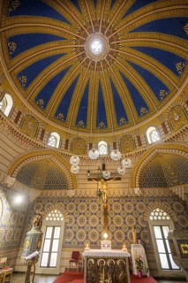 Interior view of the parish church of All Saints used to be a mosque, Ðakovo, Osijek-Baranja