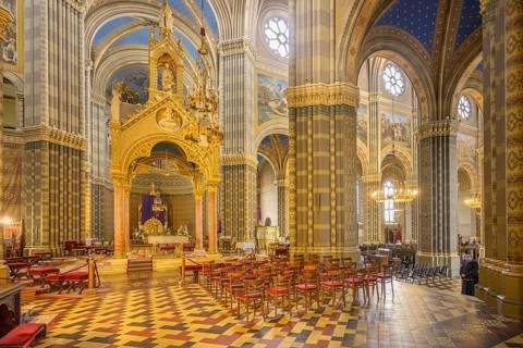Interior view of the Cathedral of St Petra, Ðakovo, Osijek-Baranja County, Croatia