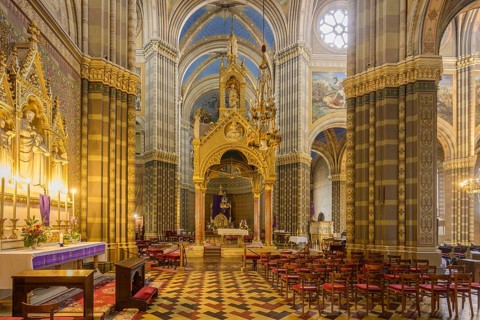 Interior view of the Cathedral of St Petra, Ðakovo, Osijek-Baranja County, Croatia