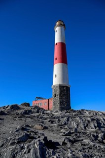 Lighthouse from 1915, Diaz Point, Lüderitz Peninsula, Karas Region, Namibia