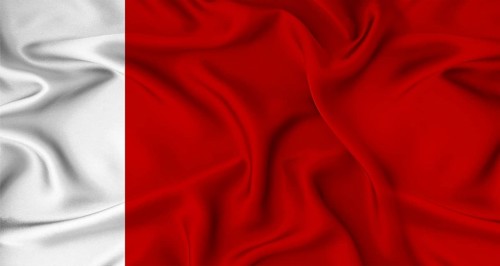 Realistic Dubai Emirati flag waving. Close up of flag of Dubai with cloth texture