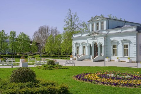 Mramorne Kupke outbuilding spa house complex with park, Lipik, Požega-Slavonia County, Croatia