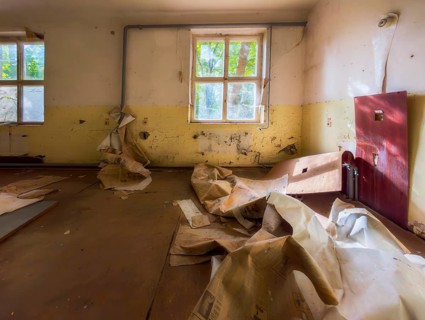 Abandoned military site Wustrow peninsula Baltic Sea Germany