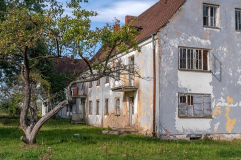 Abandoned military site Wustrow peninsula Baltic Sea Germany
