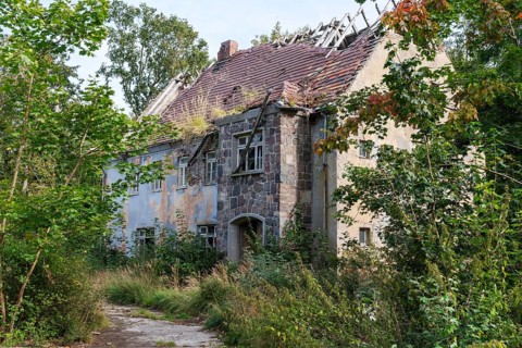 Abandoned military site Wustrow peninsula Baltic Sea Germany