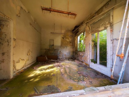 Abandoned military site Wustrow peninsula Baltic Sea Germany